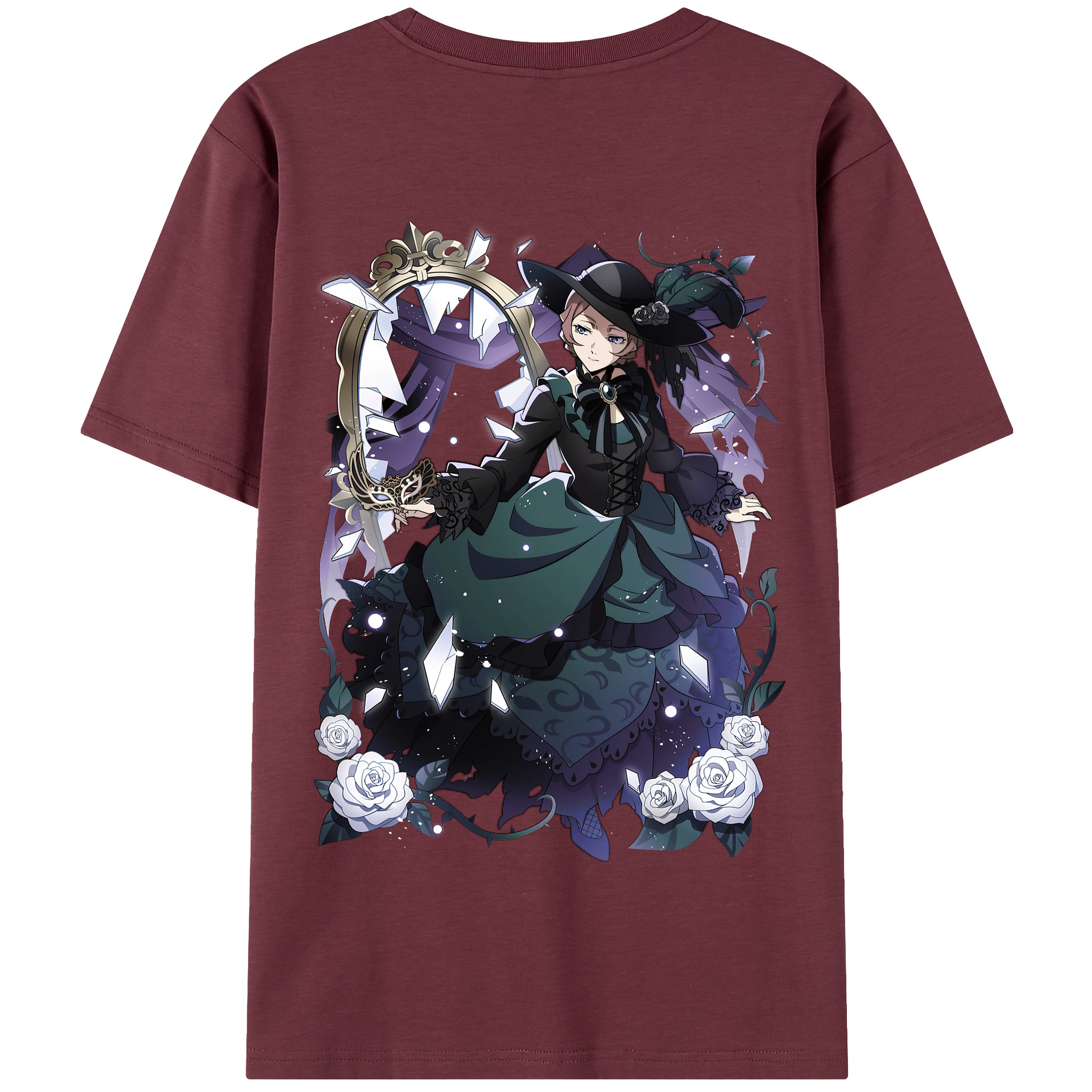 （画像用） 文豪ストレイドッグス Bungo Stray Dogs 綿100％半袖Tシャツ（背面プリント）